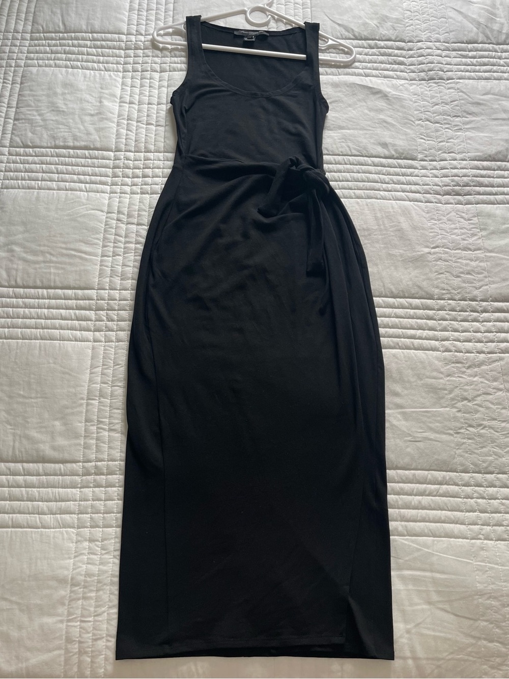 French Connection Black Sleeveless Tie-Waist Maxi